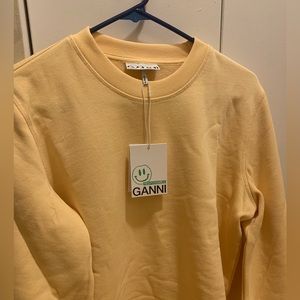 Ganni balloon sleeve sweatshirts